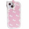 AUCAN Cute Silicone Case for iPhone 14 6.1& iPhone 13 6.1, Pink Kawaii Soft Funny Cover, Shockproof Classic Cat Bow Cellular Phone Case for Girls Women