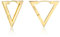 ALEXCRAFT Gold Triangle Hoop Earrings - 14K Gold Plated Triangle Earrings for Women - Gifts for Her