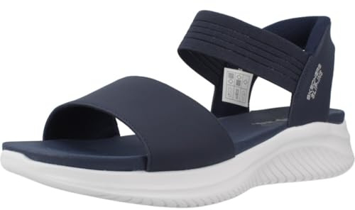 Skechers Damen Ultra Flex 3.0 Sandal Summerville Sandalen, Navy Mitobuck/Gore, 37 EU