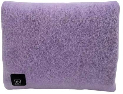 USB-Handwärmer, wiederaufladbare beheizte Handschuhe, tragbar, Graphen-Handwärmer, Muffs, Tasche für Winter, drinnen und draußen, Camping, Weihnachten (lila)