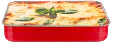 Teglia Quadrata Antiaderente da Forno - Teglia Antiaderente per Cottura Senza Olio con Finitura Effetto Pietra, in Mineralite, 32x32cm