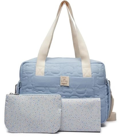 Mayoral - Set Bolso Acolchado con Accesorios Bebé: Práctico Conjunto de Maternidad, Set de 3 Piezas, Bolso cambiador y neceser, con Asas Universales y Versátiles – Ref. 19.431 (Niagara 064)