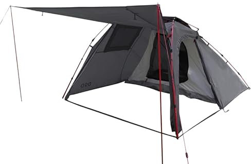DOD Moto 1Pull Zelt für Camping – Kuppelzelt für Camping und Rucksackreisen – 2 Personen Wanderzelte für Rucksackreisen – wasserdichte Pop-Up-Zelte – einfache sofortige Einrichtung – Grau