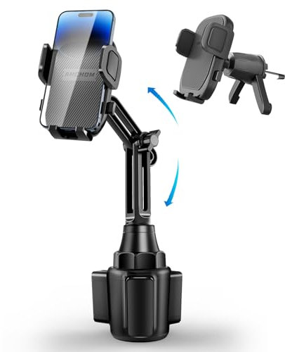 ANCHOM Getränke-Handyhalterung für Auto mit Lüftungsclip, verbesserte Getränkehalter Handyhalterung für Auto mit erweiterbarer Basis, Handy-Halterungen, kompatibel mit iPhone, Samsung, allen 4-7 Zoll