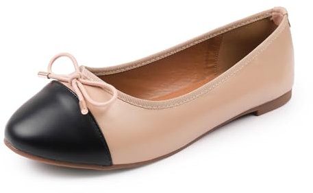 Womens Ballet Flat Pumps Ladies Girls Dolly Dollie Slip On Ballet Ballerina Work Smart Office Formal Fashion Bow Round Toe Flats Shoes
