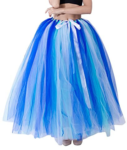 Générique Tutu Rose Femme, Long Tenue Chic Detail Choc Rockabilly Femme Deguisement Fluo Femme Jupes Jupon sous Robe Déguisement Cirque Femme Déguisement Futuriste Femme Tulle #