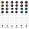 PATIKIL 30mm Flash Safety Eyes, 24 Pcs Doll Realistic Colorful Crocheting Safety Eyes for Decor Crochet Accessories Dolls Craft, Mixed Colors
