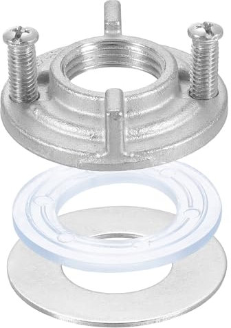 QUARKZMAN Dado Bloccaggio Esagonale Filettatura Femmina (3/4) (9mm 2 Fessure Interne Dadi Bloccaggio Rubinetto Acciaio Inossidabile 304 Foro Singolo Guarnizione, Set Strumenti Rubinetto
