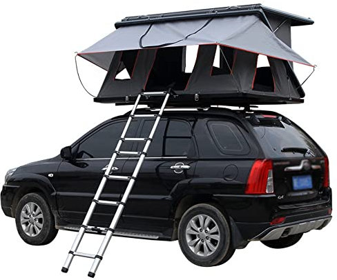 Dachzelt SUV-Zelt Dachzelt LKW SUV Camping Dachzelt mit Leiter, Oberlichtzelt Atmungsaktiv Großer Raum für Outdoor-Reisen