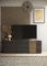 Dmora - Fernsehschrank Iseo, TV-Ständer für das Wohnzimmer, Niedriges Sideboard, TV-Ständer, Made in Italy, 181x44 h59 cm, Schiefer und Nussbaum