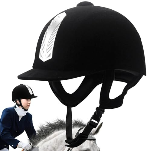 Horse Riding Hat - Soft Padding Horse Riding Hat, Breathable Soft Padding Horse Riding Hat, Lightweight Protective Head Gear, Riding Hat Sport Helmets, Riding Cap Equestrian Equipment Adjustable