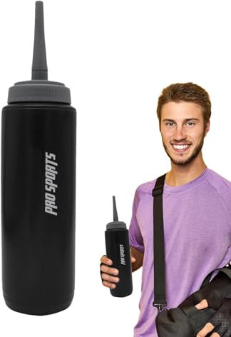 Flasche Wasser Für Sport, Flaschen Im Freien Wasser - Flaschen Mit 1 L Anti -Lakage Fluss Wasser - Wähler Von Modischem Sportwasser Mit Langer Düse Für Eishockey, C.