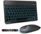 Bluetooth Keyboard and Mouse Set, 10'' Ultra Slim Rechargeable Wireless Keyboard and Mouse Combo with 7-Color Backlit for IOS, Mac, IPad, Windows and Android 3.0 and above OS