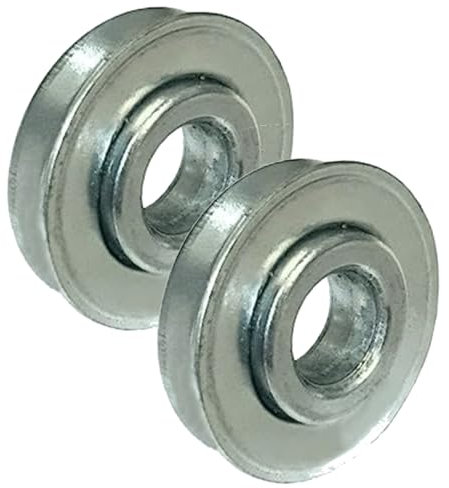 Roller Ball Bearings ID 16mm x OD 35mm x Width 8mm Roller Bearing Steel Wheel Bearings for Wheelbarrow or Cart Hand Truck - 2 Pack