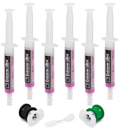 ERRECOM Extreme Ultra – 6 x 6 ml, anti-fuite pour systèmes A/C de véhicule, avec adaptateurs R1234yf et R134a