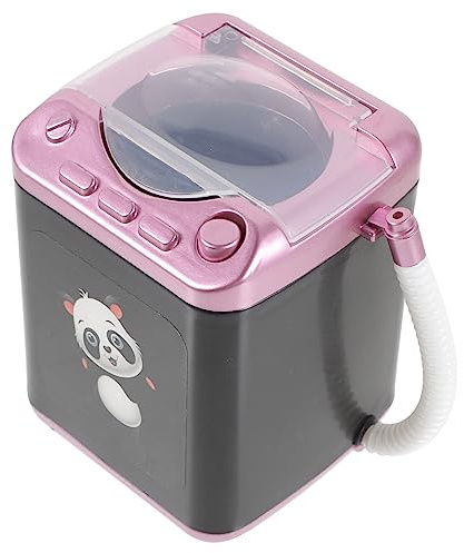 Warmhm Pulitore Elettrico per Trucchi Make Up, Mini Lavatrice Portatile in Plastico per Pulizia Profonda Pennelli e Spugnette Trucco, Comodo senza Batterie