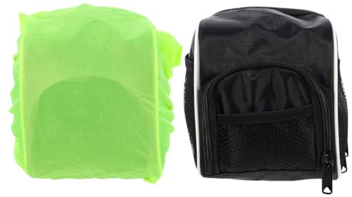 Hohopeti 2 Stück Teiliges Fahrrad lenkertaschen Regenhülle Wasserabweisende Bike Frame Bag mit Seitlichem Netzfach Vielseitige Fahrradtasche für Klapprad Mountainbike und Rennrad