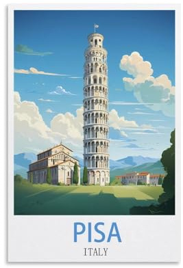 1000-teiliges Papierpuzzle „Pisa, Italien“ – Kunstvolles Lernspielzeug, Geschenkidee, 52 x 38 cm