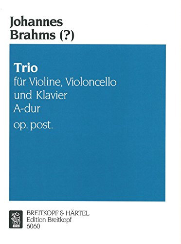 Klaviertrio A-dur op. post. - Breitkopf Urtext (EB 6060): Einzelstimmen