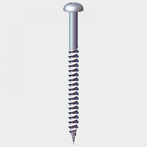 TIMCO PZ2 Round BZP Twin Woodscrews - 8 x 1 1/4 - Zinc Plated - Box of 200