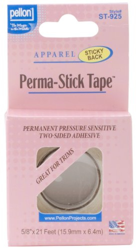 Pellon Double-Sided Perma-Stick Tape, 5/8-Feet x 21-Feet, Clear