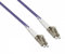 DINIC LWL Kabel OM4, Patchkabel LC/LC Lichtwellenleiter Multimode (20m, violett)