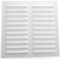 Rejilla de aireación (rejilla de ventilación aluminio blanco 50 x 50 cm Con Pajarita rejilla de alambre