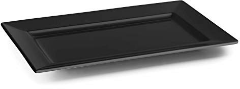 Lacor 63543 Classic Melamine Tray, 30 x 21 x 3 cm, Black