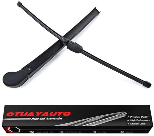 OTUAYAUTO Heckscheibenwischer Kompatibel mit Skoda Octavia MK2 2004-2013(Typ 1Z3 1Z5), Scheibenwischer Hinten Wischerarm mit Wischerblätter, Länge: 410mm,OEM:1T0955707