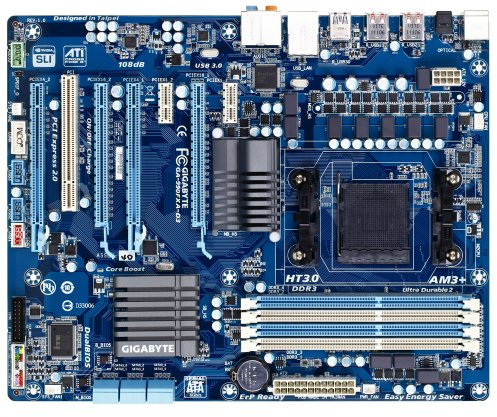 GigaByte GA-990FXA-D3 990FX Motherboard Sockel AMD AM3+ 4X DDR3 Speicher ATX