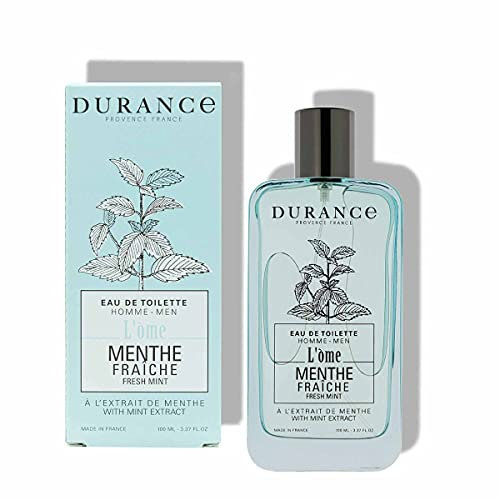 DURANCE Eau de Toilette - 100ml - Frische Minze mit Minzextrakt - Für einen erfrischenden Duft in Ihrem Zuhause - 062072