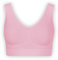 UnsichtBra Bustier Damen BH ohne Buegel | Wohlfühl Bustiers Top | Bügelloser Soft Bra | Schlaf Still Sport Bralette in vielen Farben (wellbra_sngl)(L, Rosa)