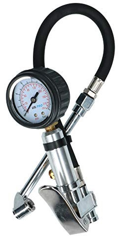 US PRO Compact Air Tyre Inflator with Gauge Cars Motorcycles 200 PSI B8808