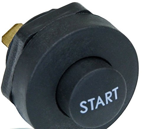 phil trade Start Knopf Button Taster Schalter 12 24 V Volt Auto KFZ schwarz rund Retro E11