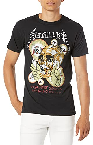 Metallica Herren Vintage Shortest Straw T-Shirt T-Shirt