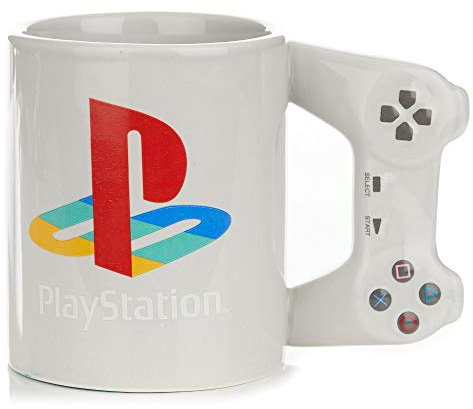 Taza Controlador PlayStation - Taza Cerámica Oficial PS4, Regalo para Gamers, 300ml