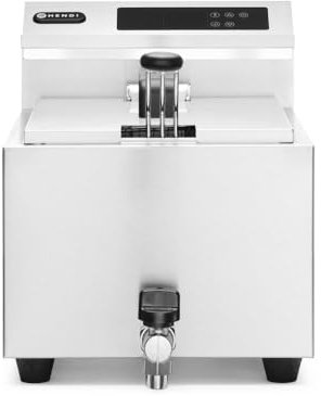 HENDI 207369 Friggitrice Mastercook digitale con rubinetto di scarico - 8 l