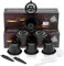 i Cafilas Capsule per Caffè Ricaricabili per Nespresso capsule Filtro, 6 Tazze +2 Cucchiaio di Plastica +2 Spazzola (nero, 6)