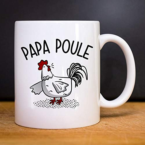 We are family Mug Papa Poule - Mug céramique imprimé en France de la Marque