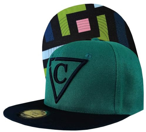 Capiche [99+ Modelli] Cappello Snapback Verde, Il Quadrato, per Donne, da Sole Verde Scuro, Visiera Nera, Design a Quadri Geometrici