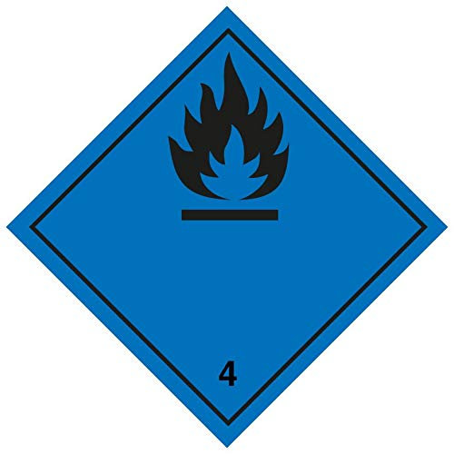 StickersLab A.D.R Teilung 4.3 für Matratzen, die mit Wasser in Kontakt kommen, entflammbares Gas entwickeln. 300x300mm