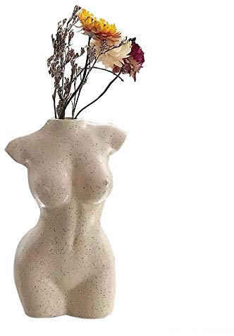 Weiblich Form Knospe Vase Weiblich Körper Blume Halter Weiblich Körper Weiblich Körper Blume Halter Halter für Home Office Dekoration Boho Decor Harz Skulptur Vase
