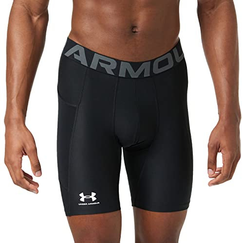 Under Armour Herren Armour HeatGear Compression Shorts, Schwarz (001)/Pitch Grau, X-Large Hoch