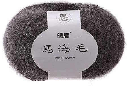 FeiliandaJJ 25g Wolle Zum Stricken & Häkeln Handstrickgarn,Mohair,Wollgarn Perfekt für Hüte Pullover Schal Decke Strickprojekt- 14 Farben