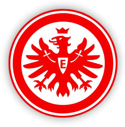 StickerGreen Eintracht Francfort Sticker, Aufkleber, Doppelpack, mehrere Größen (5)