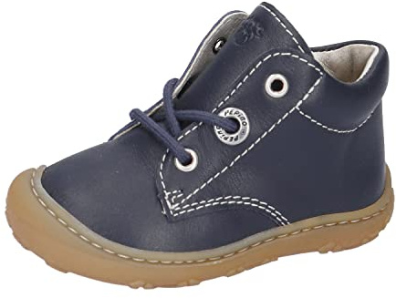 RICOSTA Unisex - Baby Stiefel Cory,Kinder Lauflernschuhe,WMS:Weit,lose Einlage,schnürstiefel,Booties,Leder,Nautic (180),20 EU