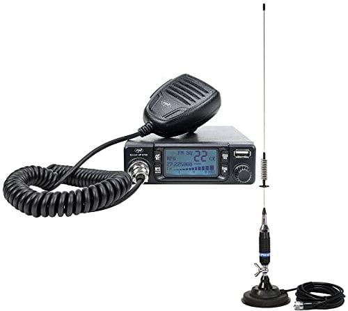 Radio USB CB PNI Escort HP 9700 et antenne CB PNI S75 avec Base magnétique