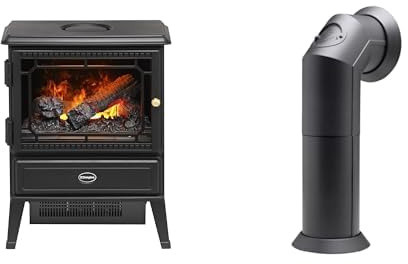 Dimplex Gosford Optimyst Black Electric Stove Fire and Stove Pipe Accessory for Electric Fires