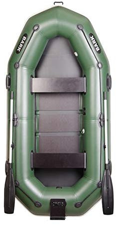 Schlauchboot für 3 Personen BARK B-280NP mit Tent/Bimini, Lattenboden, Heckspiegel, Scheuerleiste | Paddelboot Ruderboot Motorboot Angelboot 280 cm Profi
