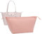 Handtaschen-Organizer-Einsatz für Le Pliage Neo (groß) Handtaschen, hochwertiger Filz-Organizer, Pinker Reißverschluss, Large